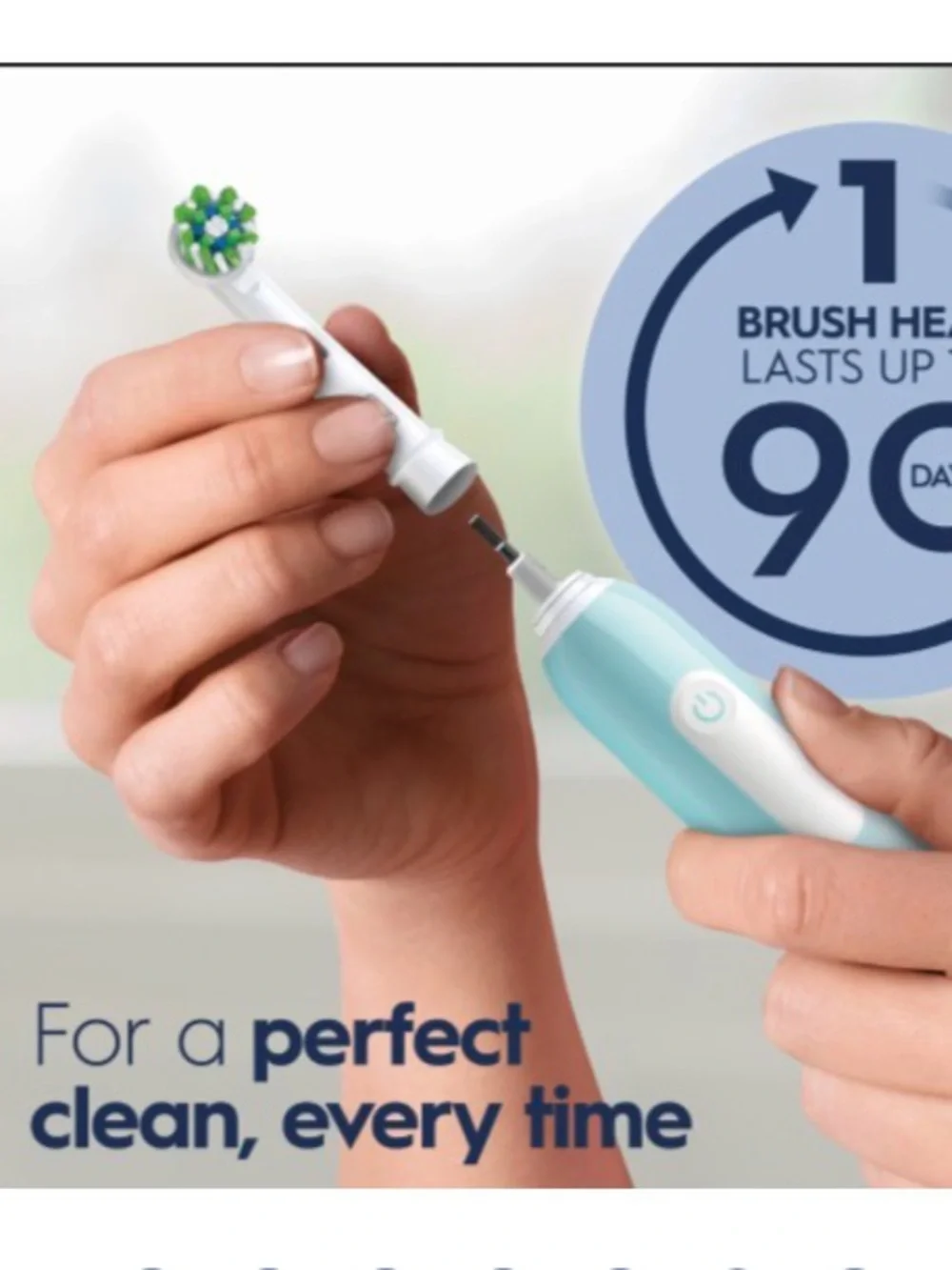 Oral b Pro 1000 Rechargeable Electric Toothbrush, Turquoise